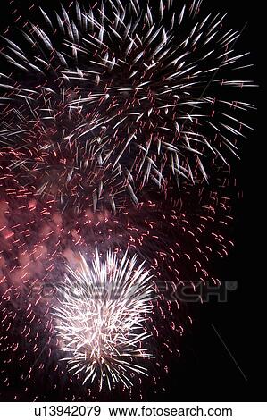 fireworks by night View Large Photo Image Stock Photo - fireworks by night. Fotosearch