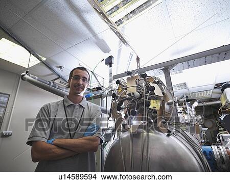 Picture - Fusion Reactor Scientist At Work. Fotosearch