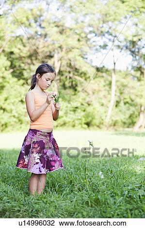girl examining plants View Large Photo Image Stock Image - girl examining plants. Fotosearch