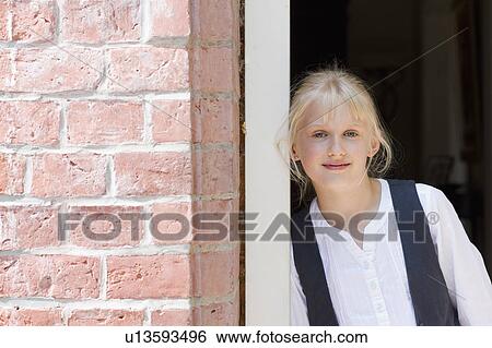 girl waiting for grandparents View Large Photo Image Stock Photograph - girl waiting for grandparents. Fotosearch