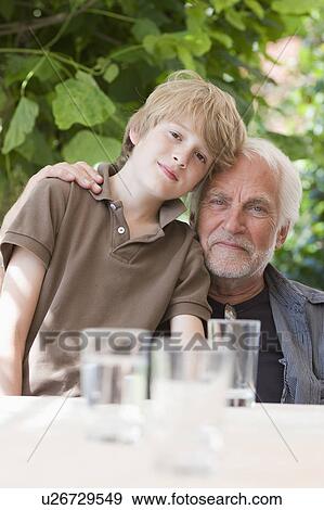 grandfather and grandson View Large Photo Image Stock Photo - grandfather and grandson. Fotosearch