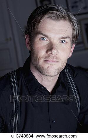 Picture - handsome man smiling. Fotosearch