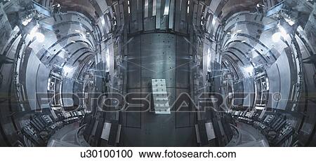 Stock Image - Inside A Fusion Reactor. Fotosearch