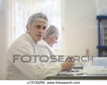 Laboratory Technician Production Line View Large Photo Image Stock Photography - Laboratory Technician Production Line. Fotosearch