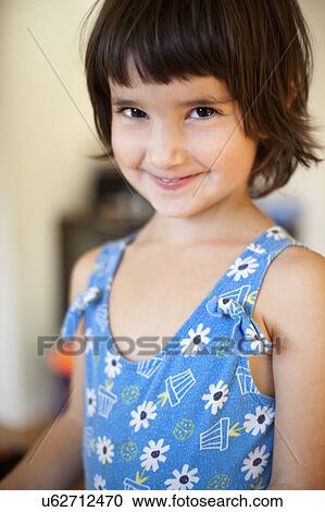 Stock Image - little girl smiling. Fotosearch