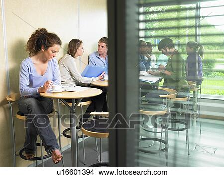 Picture - Lunch time at the office. Fotosearch