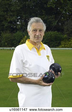 Stock Photo - male bowler portrait. Fotosearch