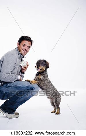 Man and his dog View Large Photo Image Stock Image - Man and his dog. Fotosearch