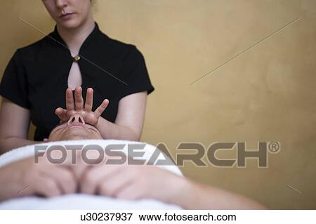 man having face massage View Large Photo Image Stock Photo - man having face massage. Fotosearch