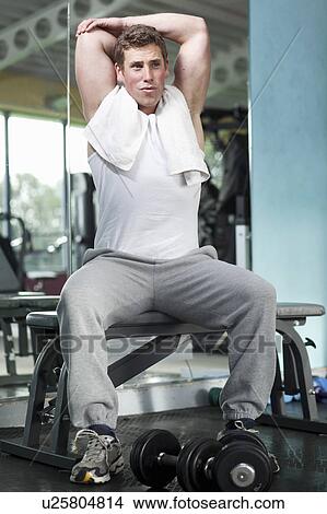 Man in gym View Large Photo Image Picture - Man in gym. Fotosearch