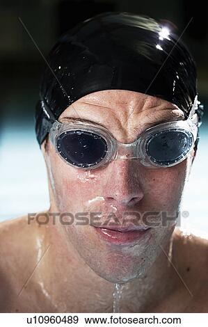 Man in Pool View Large Photo Image Stock Photo - Man in Pool. Fotosearch