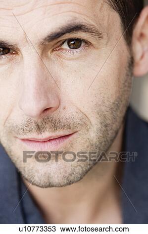 man looking at viewer View Large Photo Image Stock Image - man looking at viewer. Fotosearch