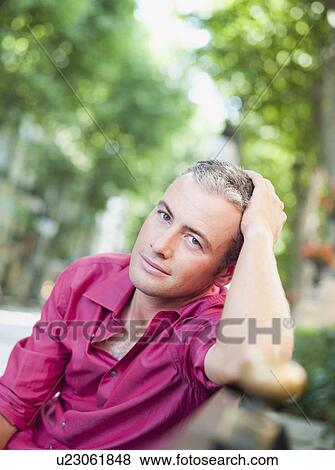man looking at viewer View Large Photo Image Stock Photo - man looking at viewer. Fotosearch