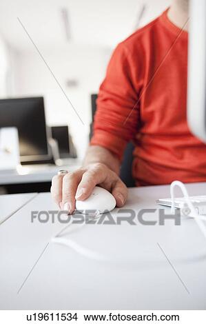 man using computer mouse View Large Photo Image Picture - man using computer mouse. Fotosearch