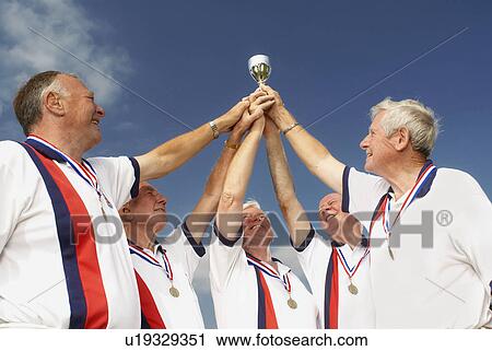 men and trophy View Large Photo Image Stock Image - men and trophy. Fotosearch