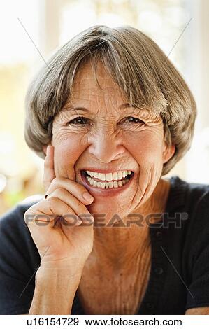 Old woman smiling at viewer View Large Photo Image Stock Photo - Old woman smiling at viewer. Fotosearch