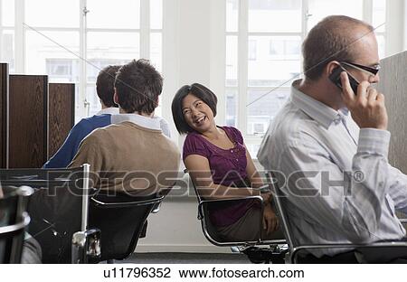 People at work at workstations View Large Photo Image Stock Image - People at work at workstations. Fotosearch