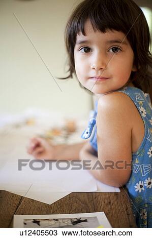 portrait of 4 year old girl View Large Photo Image Stock Image - portrait of 4 year old girl. Fotosearch