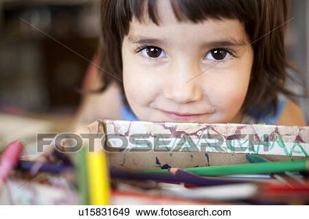 portrait of 4 year old girl View Large Photo Image Stock Photo - portrait of 4 year old girl. Fotosearch