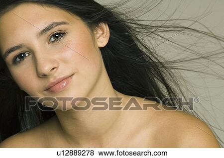 Stock Photo - portrait of a girl. Fotosearch