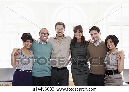 Portrait of a group of people in office View Large Photo Image Stock Image - Portrait of a group of people in office. Fotosearch
