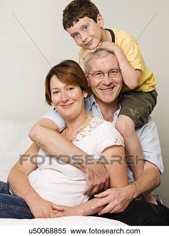 Portrait of a mother father and son View Large Photo Image Stock Photography - Portrait of a mother father and son. Fotosearch