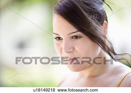 portrait of a young plump girl View Large Photo Image Stock Photo - portrait of a young plump girl. Fotosearch