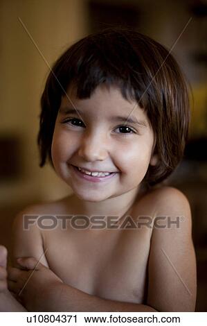 portrait of little girl smiling View Large Photo Image Stock Image - portrait of little girl smiling. Fotosearch
