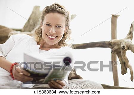 Picture - portrait of middle-aged woman. Fotosearch
