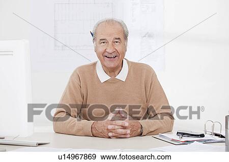 Stock Photo - Portrait of senior businessman. Fotosearch