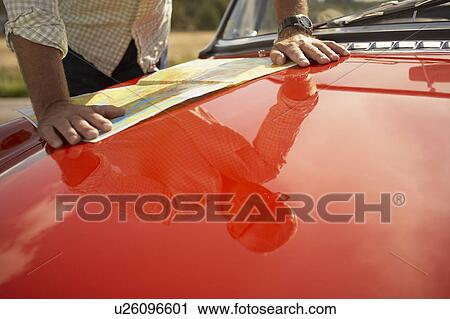 senior man with car and map View Large Photo Image Stock Image - senior man with car and map. Fotosearch