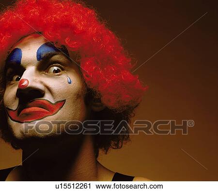 sinister looking clown View Large Photo Image Stock Image - sinister looking clown. Fotosearch
