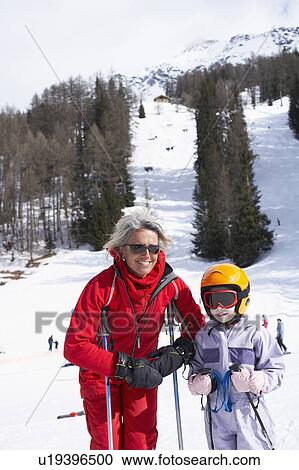 Stock Image - Ski Lesson. Fotosearch