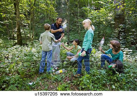 teacher and pupils at the wood View Large Photo Image Stock Photography - teacher and pupils at the wood. Fotosearch