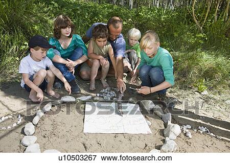 Stock Photo - teacher and pupils. Fotosearch