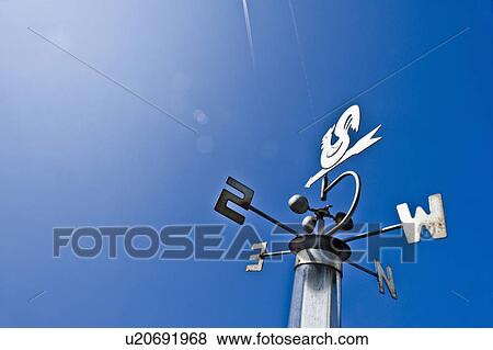 Stock Photo - vane and compass. Fotosearch