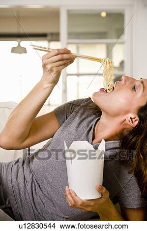 Picture - Woman at home. Fotosearch