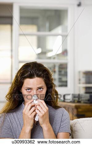 Stock Image - Woman at home. Fotosearch