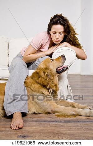 Stock Photograph - Woman at home. Fotosearch
