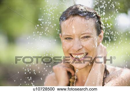 Stock Image - woman in nature. Fotosearch