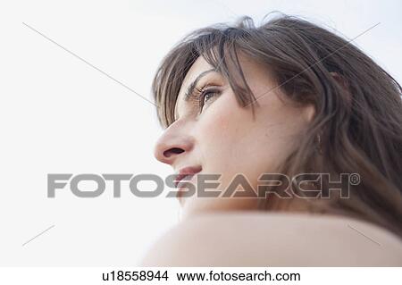 woman looking into distance View Large Photo Image Picture - woman looking into distance. Fotosearch