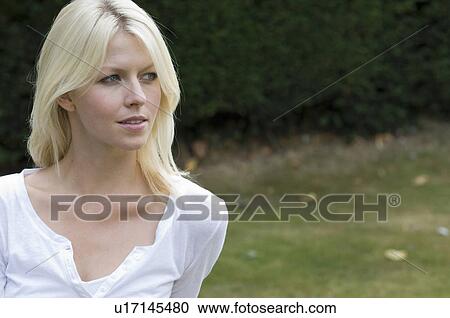 woman reflecting in garden View Large Photo Image Stock Image - woman reflecting in garden. Fotosearch