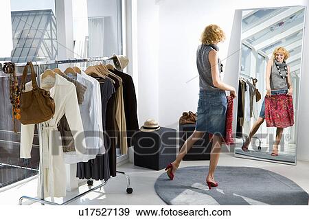 Stock Photo - Woman shopping. Fotosearch