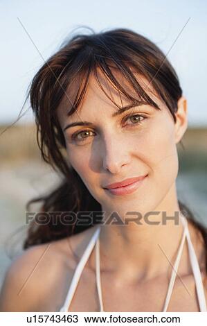 woman smiling at viewer View Large Photo Image Stock Image - woman smiling at viewer. Fotosearch
