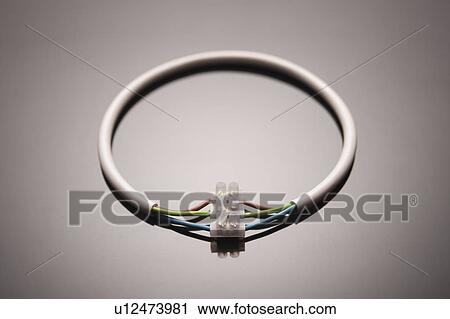 Stock Image - A circle of wire connected to itself. Fotosearch