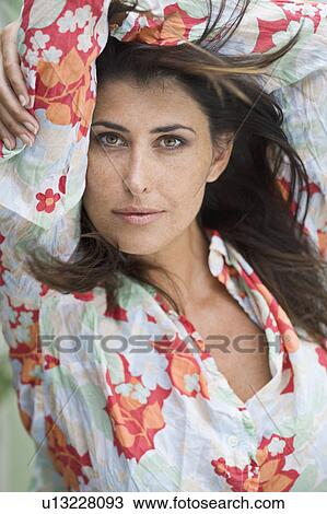 Stock Image - A female beauty portrait. Fotosearch
