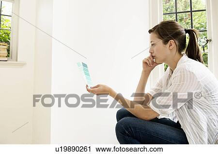 A female looking color paint swabs View Large Photo Image Stock Image - A female looking color paint swabs. Fotosearch