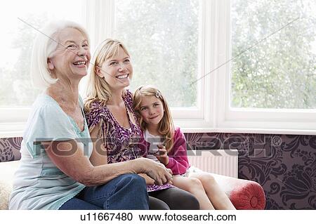 A grandmother, mother and daughter View Large Photo Image Stock Image - A grandmother, mother and daughter. Fotosearch