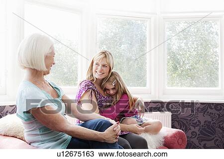 A grandmother, mother and daughter View Large Photo Image Stock Image - A grandmother, mother and daughter. Fotosearch