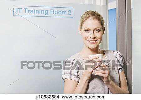 A portrait of a Caucasian female smiling View Large Photo Image Picture - A portrait of a Caucasian female smiling. Fotosearch